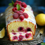 Raspberry and Lemon moist pound cake