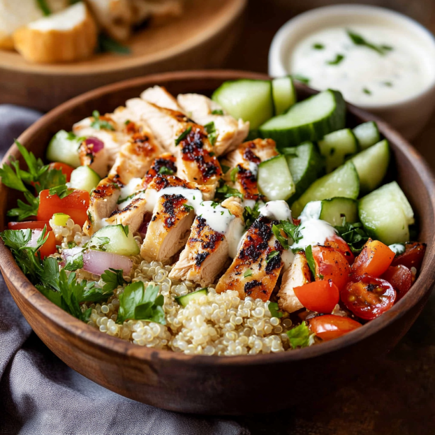 Mediterranean Chicken & Quinoa Bowl