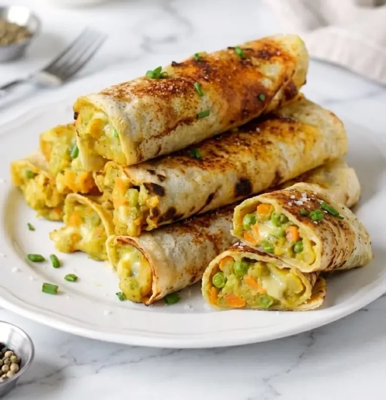 Taquitos Rezept mit Gemüsefüllung aus dem Ofen