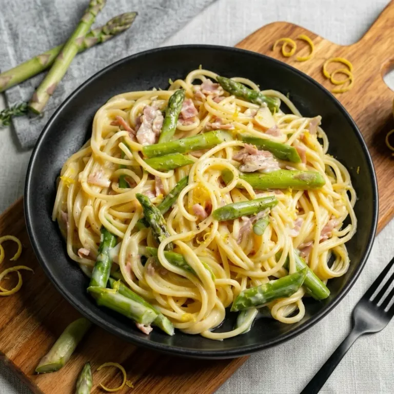 Pasta mit grünem Spargel Das beste 20-Minuten Rezept cremig & lecker