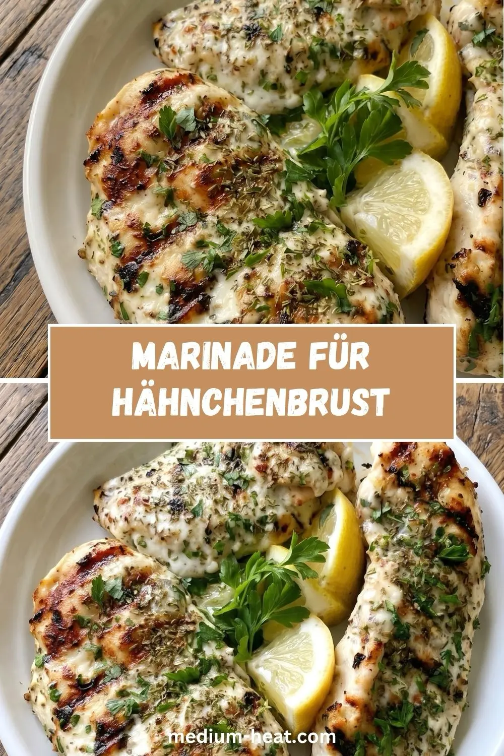 Marinade für Hähnchenbrust - goldbraun gegrillte Filets auf dem Grill