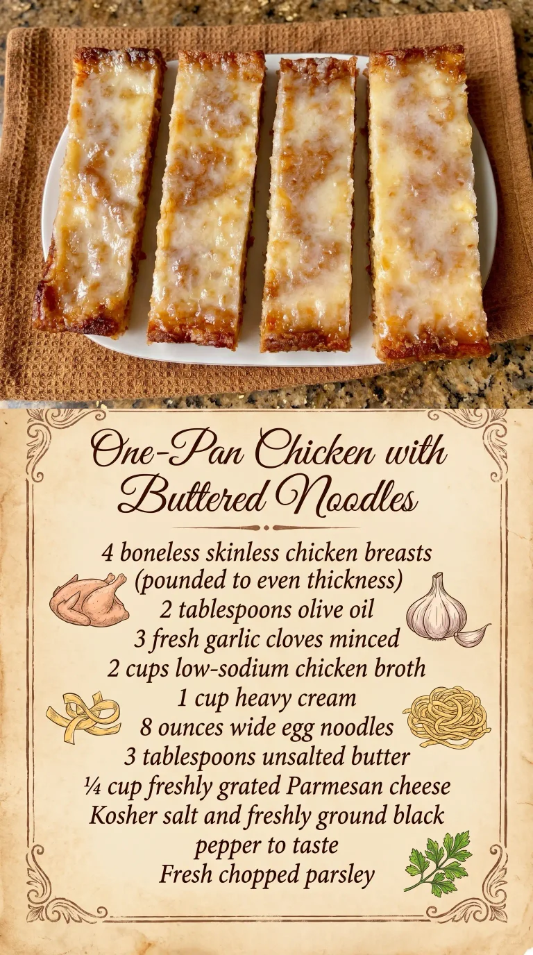 One-Pan Chicken with Buttered Noodles
